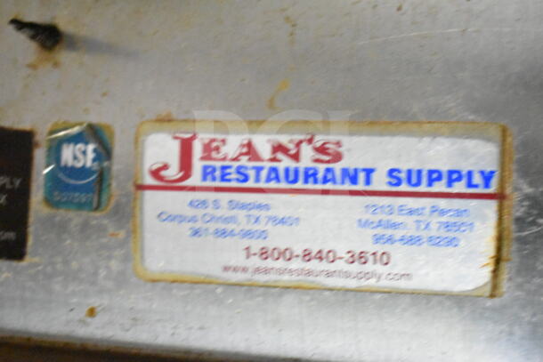 2020 LGS TX 8.5'x24' food trailer with CaptiveAire hood, NSF sticker, and Jean's Restaurant Supply label.
