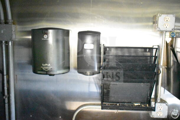 2020 LGS TX 8.5'x24' Food Trailer, features grease hood, suppression system, refrigeration, griddle. VIN: 53BPTEB26MR003733.