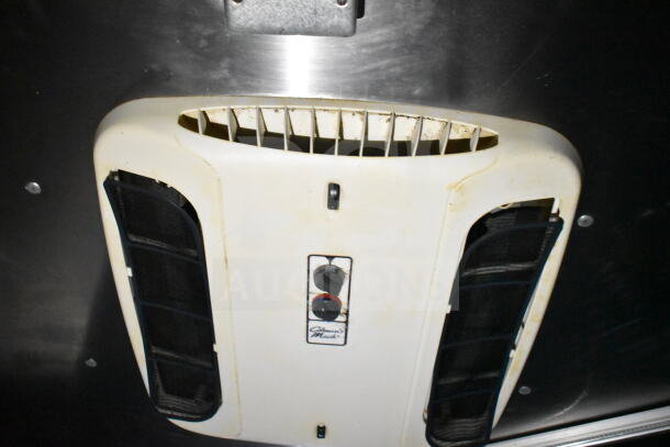 2020 LGS TX 8.5'x24' food trailer vent with control knobs, part of CaptiveAire grease hood system.