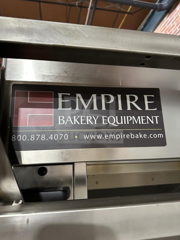 Empire Bakery Deck Oven, Model LFM-5-80X100, stainless steel, 5 decks, digital controls, steam generators, cETLus certified.