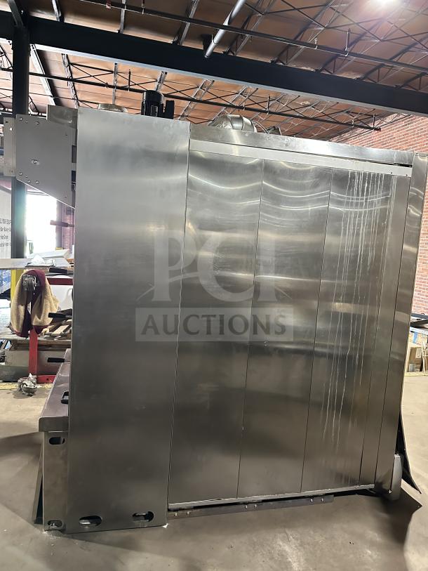 Empire LFM-5-80X100 bakery deck oven, stainless steel, 5 decks, digital control, steam generators, vapor hood, 135,000 BTU.