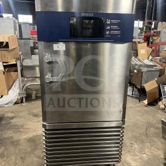 Amazing! Irinox Stainless Steel  Electric Powered Single 1- Door Blast Chiller & Shock Freezer! Model: MF NEXT LL A SIL LTC SN: 220200039M! 208V! 3 Phase! On Legs! WORKING WHEN REMOVED!