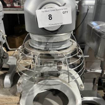 Hobart commercial countertop bowl lift planetary mixer, multi-speed, model label visible, sturdy condition, 100-120V, 1 phase.