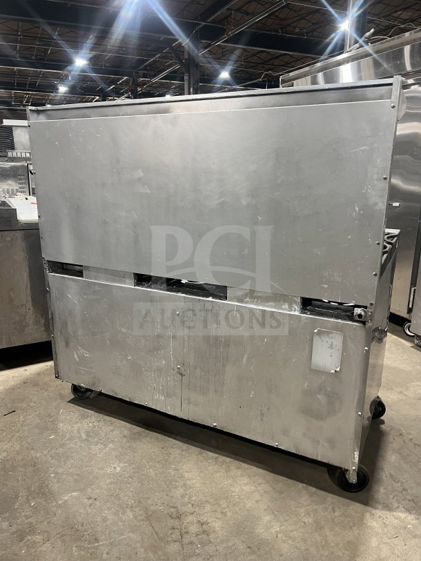 Bakers Pride double deck stainless steel pizza oven, model EP-1, with wired rack, 208V, 1 Phase, commercial-grade.