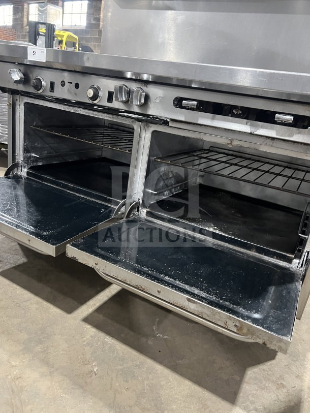 Bakers Pride EP1 commercial stainless steel double-deck pizza oven with wired rack, electric, 208V, 1 phase, model EP-1, SN 580051002001.