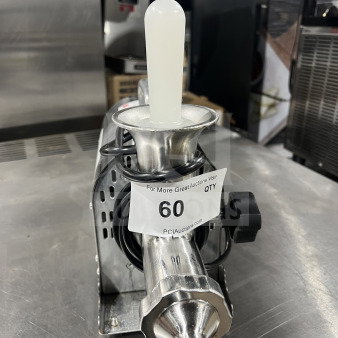 Commercial stainless steel FreshMark Wheatgrass Juicer by Juicernet, model Super Juicer, SN: WJ05171388, 110V, in good condition.
