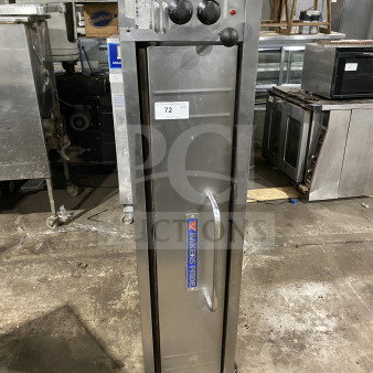 Bakers Pride E541 stainless steel gas pizza deck oven, 3-phase, with control knobs and branding. Serial: 3943.
