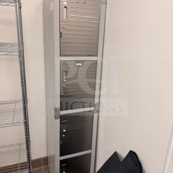 Seville Classics UltraHD Locker Cabinet, used in excellent condition, featuring multiple lockable compartments.