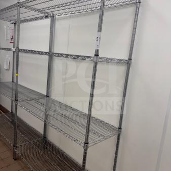 Heavy-Duty Wire Shelving Unit - Commercial Storage Rack|Pre-owned in good condition with minimal wear.
Clean and ready to use!