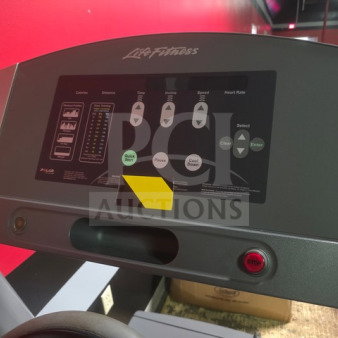 Life Fitness Integrity Series CLST treadmill console; commercial grade; unknown condition; sold as is.