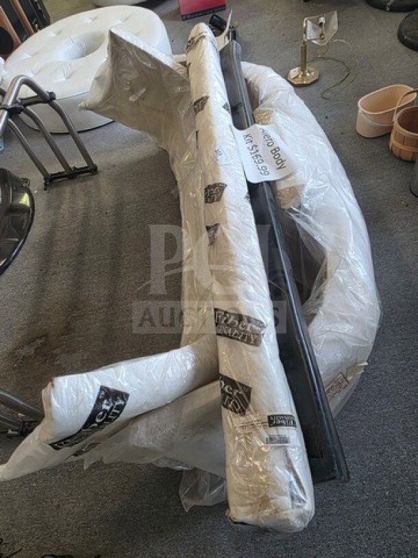 Alero Body Kit wrapped in protective packaging, includes multiple parts, labeled with "FRP Quality," appears new and unused.
