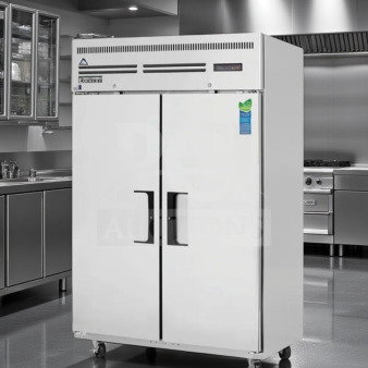 Everest ESF2 commercial reach-in freezer, 48 cu. ft., 2-section, NSF/ETL listed, top-tier condition, fully tested.