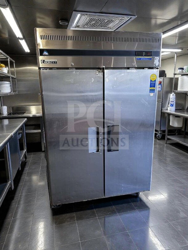 Everest ESF2 Commercial Reach-In Freezer, 2-section, 48 Cu. Ft., stainless steel, NSF/ETL listed, fully tested, top-tier condition.