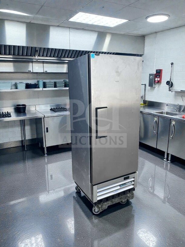 True T-12-HC commercial reach-in refrigerator, 24.88", 12 cu. ft., flawless condition, ENERGY STAR®, UL/NSF listed, fully operational.