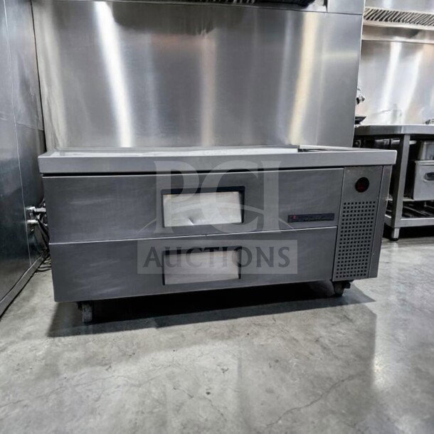True TRCB-52-HC Refrigerated Chef Base with two drawers, 52” width, exceptional condition, fully tested and operational.