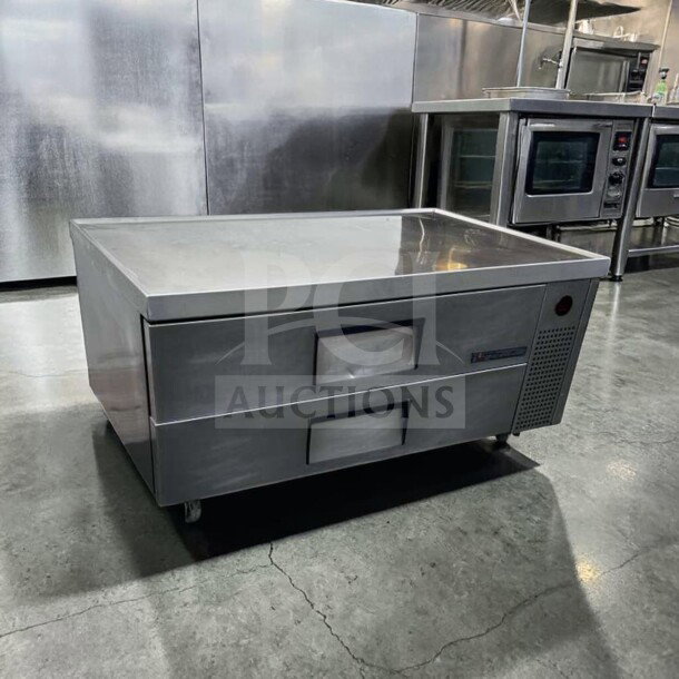True TRCB-52-HC refrigerated chef base, 52” width, exceptional condition, two drawers, fully tested, 115V.