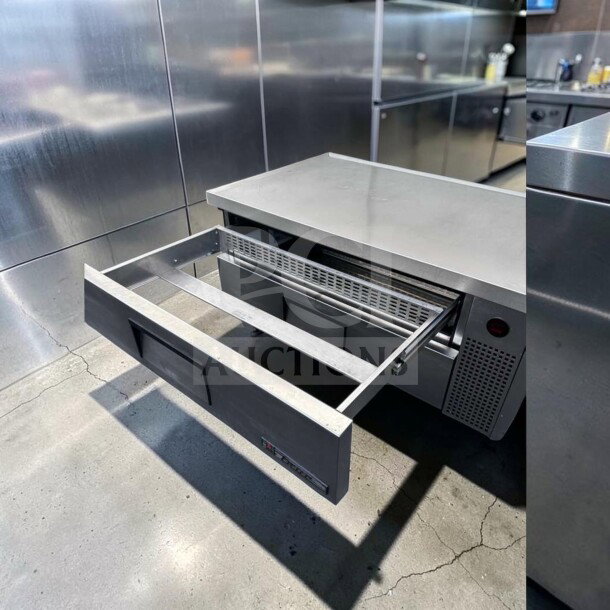 True TRCB-52-HC refrigerated chef base, 52” width, 2 drawers, stainless steel, excellent condition, fully tested.