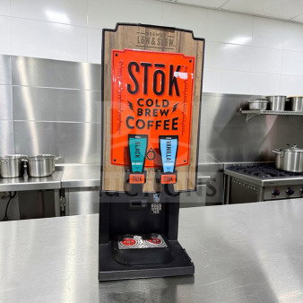 CreaMiser Model 230 Cold Brew Coffee Dispenser, dual tap system, STōK branding, exceptional condition, fully operational.