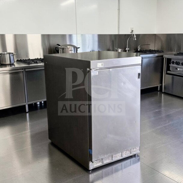 Delfield 4427 commercial undercounter refrigerator, 27" stainless steel, single door, fully operational, prime condition.