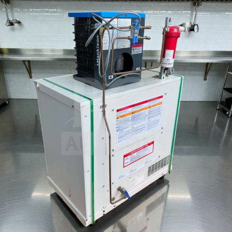 Superior condition Powerex oil-less scroll air compressor with SPX Hankison HPR5-10 air dryer, 115V, fully tested, tags visible.