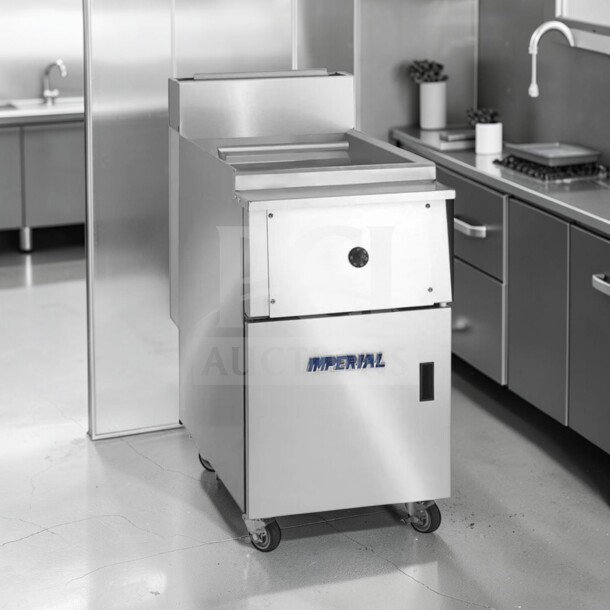 Pristine Imperial IPC-14NG gas pasta cooker, 12-gallon, 105,000 BTU, stainless steel, fully tested, commercial-grade.