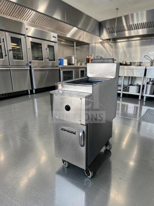 Imperial IPC-14NG Gas Pasta Cooker, 12 gal, 105,000 BTU, stainless steel, pristine condition, fully tested.