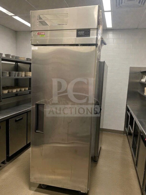 Turbo Air EF24-1-N-V commercial reach-in freezer, premium condition, 115V, single phase, fully tested, digital display.