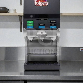 Select Brew NG-300 commercial coffee brewer in top-tier condition; fully tested, operational, and featuring a Folgers logo.