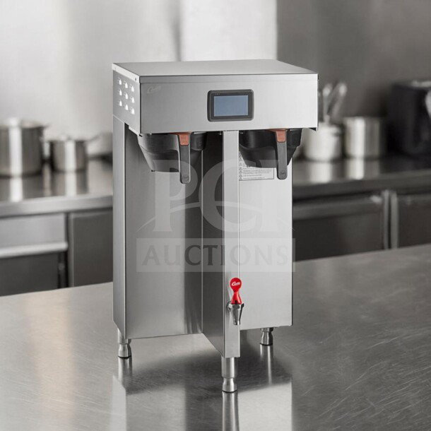 Wilbur Curtis G4TP2T10A3100 G4 ThermoPro Twin Coffee Brewer, stainless steel, 220V, outstanding condition, fully tested.