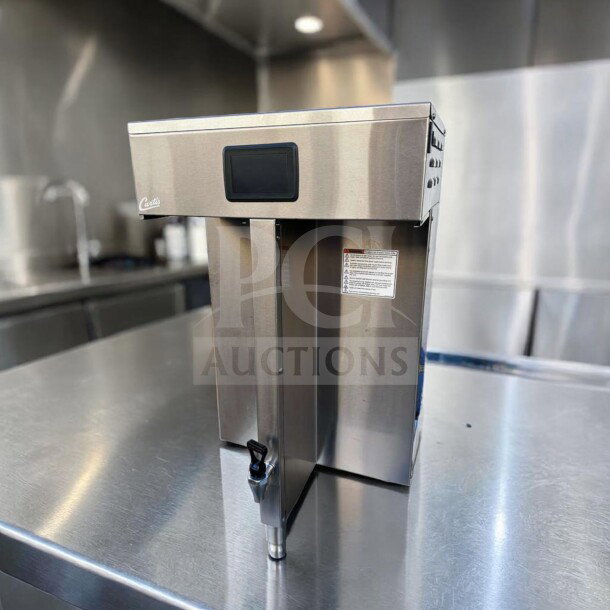 Wilbur Curtis G4TP2T10A3100 G4 ThermoPro Twin Coffee Brewer, stainless steel, 220V, outstanding condition, tested, operational.