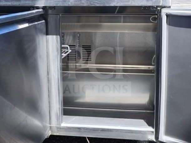 Avantco SS-UC-72R-HC 72" commercial undercounter refrigerator, 16.9 cu. ft., 3 doors, ETL listed, fully operational, stainless steel interior.
