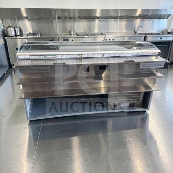 Duke Sub-CP-TC48M 48" commercial salad/sandwich prep table in excellent condition, refrigerated, fully tested.