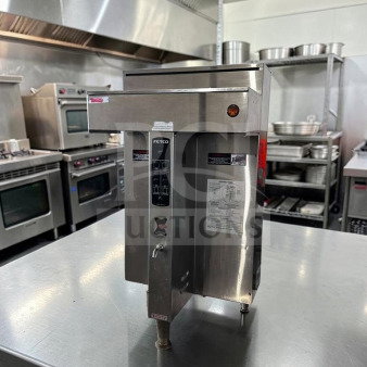 FETCO CBS-2042E commercial coffee brewer, superior condition, stainless steel, high-volume system, fully tested, 120/208-240V.
