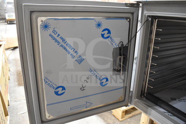 2019 Alto Shaam QC3-20 Quickchiller, 57" commercial blast chiller, new condition, visible model marking, interior view.