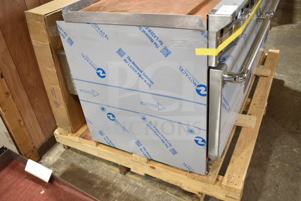 Brand new Imperial Range Pro Series IR-6-G24-CC with scratch and dent, 6 burners, 24" griddle, 2 convection ovens, 292,000 BTU.