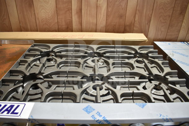 Brand new Imperial Range Pro Series IR-6-G24-CC, natural gas, 6 burners, 24" griddle, 2 convection ovens, 292,000 BTU.