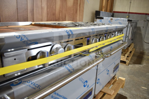 Imperial Pro Series 60" Range, model IR-6-G24-CC, with 6 burners, 24" griddle, 2 convection ovens, new condition.