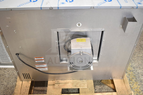 BRAND NEW Vulcan VC4ED Commercial Electric Convection Oven, 208V, on pallet, visible back panel and motor.