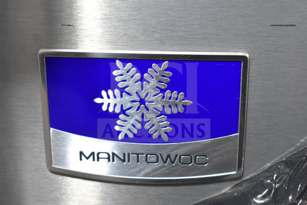 2025 Manitowoc IYT0420A-161 Indigo NXT ice machine logo featuring a snowflake on stainless steel.