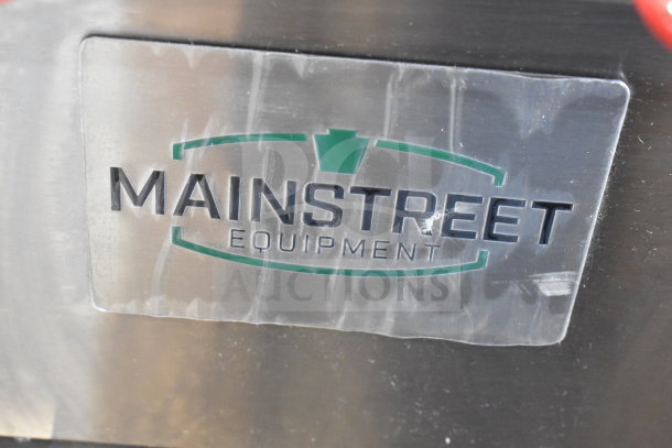 MainStreet 541FF40L stainless steel floor fryer, 40 lb, 90,000 BTU, scratch and dent condition, brand logo visible.