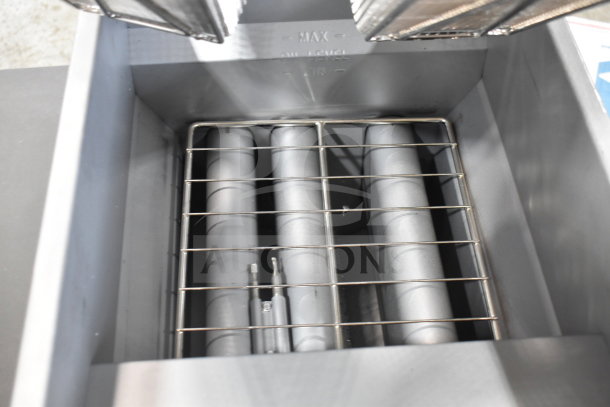 2025 MainStreet 541FF40L stainless steel floor fryer, 40 lb. capacity, liquid propane, 90,000 BTU, scratch and dent condition.