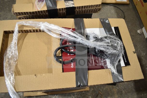 Brand new 2024 Estella 236HWDD5D MT25 commercial digital hot water dispenser in packaging, minor scratches, 230V.