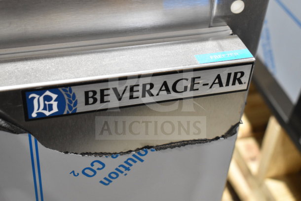 Beverage Air UCFD27AHC-2 undercounter freezer, scratch and dent, two drawers, 115V, 1 phase, brand name visible.