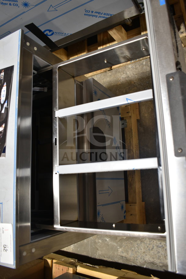 Beverage Air UCFD27AHC-2 undercounter freezer, brand new, 2 drawers, 115V, scratch and dent condition, stainless steel.