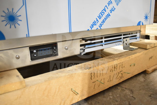 Beverage Air UCFD27AHC-2 undercounter freezer, new, with digital display, scratch and dent condition on pallet.
