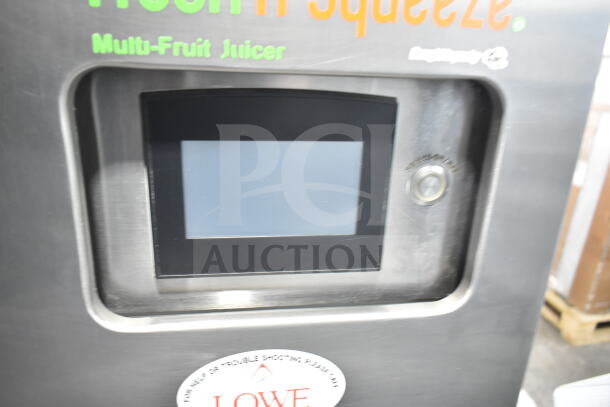 JBT 2ND-GEN-MFJ-HE Fresh N Squeeze citrus juicer, stainless steel, touchscreen display, missing back left caster.