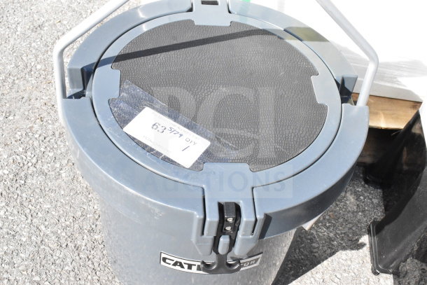 BRAND NEW CaterGator CCG20CHR 20 Qt. Charcoal Rotomolded Cooler, scratch and dent, durable locks, with handle.