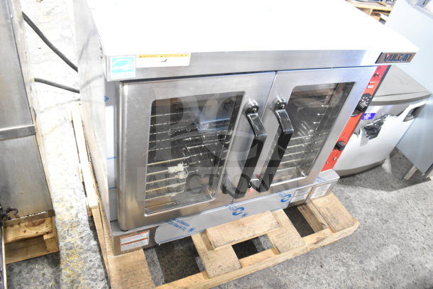 New 2025 Vulcan VC4ED Commercial Electric Convection Oven, view-through doors, thermostatic controls, 208V, 1/3 phase.