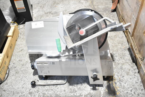 2025 Bizerba Commercial Countertop Meat Slicer, brand new scratch and dent, blade sharpener, 120V, 1 phase.