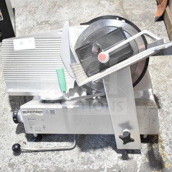 2025 Bizerba Commercial Countertop Meat Slicer, brand new scratch and dent, blade sharpener, 120V, 1 phase.